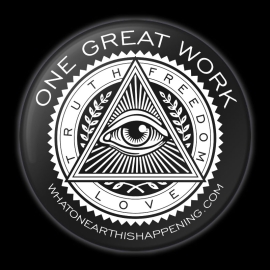 One Great Work Button – Black