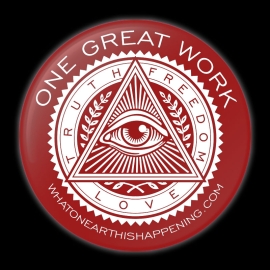 One Great Work Button – Red